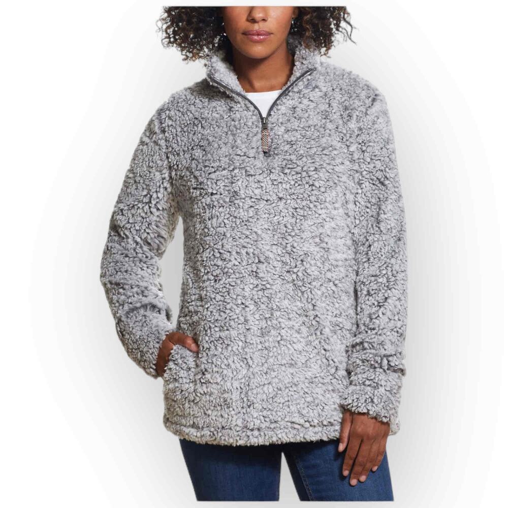 NWT Weatherproof Vintage Women’s Cozy 1/4 Zip Pullover - XS Dolphin Gray W9XS